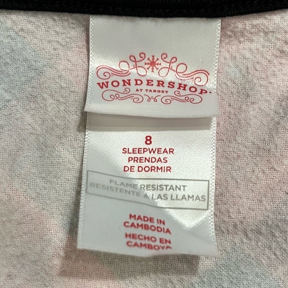 ❤️ Target Girls’ Plaid Holiday Notch Collar Pajama Nightgown | Red | Size 8 - Picture 10 of 10